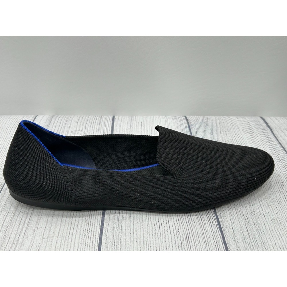 Rothy's Flats Womens 11.5 Black Knit Slip On Comfort Balletcore Minimal - Picture 4 of 10